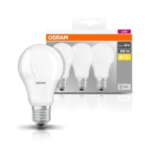 BASECLA60 8,5W/827 230VFR E27 FS3 OSRAM, "000004052899955493" (timbru verde 0.45 lei)