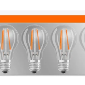 SET 5 becuri LED Osram, soclu E27, putere 7W, forma clasic, lumina alb calda, alimentare 220 - 240 V, "000004058075090569" (timbru verde 2.25 lei)