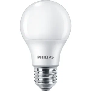 SET 4 becuri LED Philips, soclu E27, putere 9W, forma oval, lumina alb rece, alimentare 220 - 240 V, "000008718699718077" (timbru verde 1.80 lei)