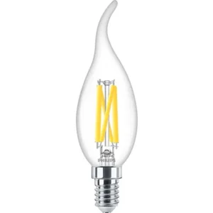 BEC LED Philips, soclu E14, putere 3.4W, forma flacara, lumina alb calda, alimentare 220 - 240 V, "000008719514324374" (timbru verde 0.45 lei)