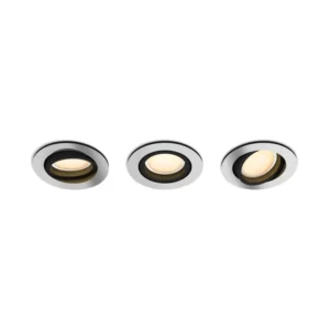 SET 3 SPOTURI incastrate smart LED Philips, soclu GU10, putere 5.7W, forma spot, lumina multicolora, alimentare 220 - 240 V, "000008719514342828" (timbru verde 1.35 lei)