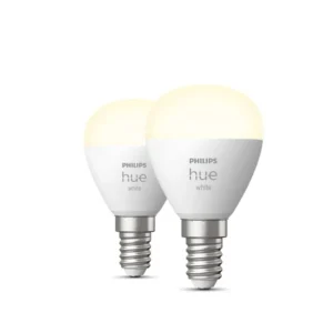Set 2 BEC smart LED Philips, soclu E14, putere 5.7 W, forma clasic, lumina alba, alimentare 220 - 240 V, "000008719514356771" (timbru verde 0.9 lei)
