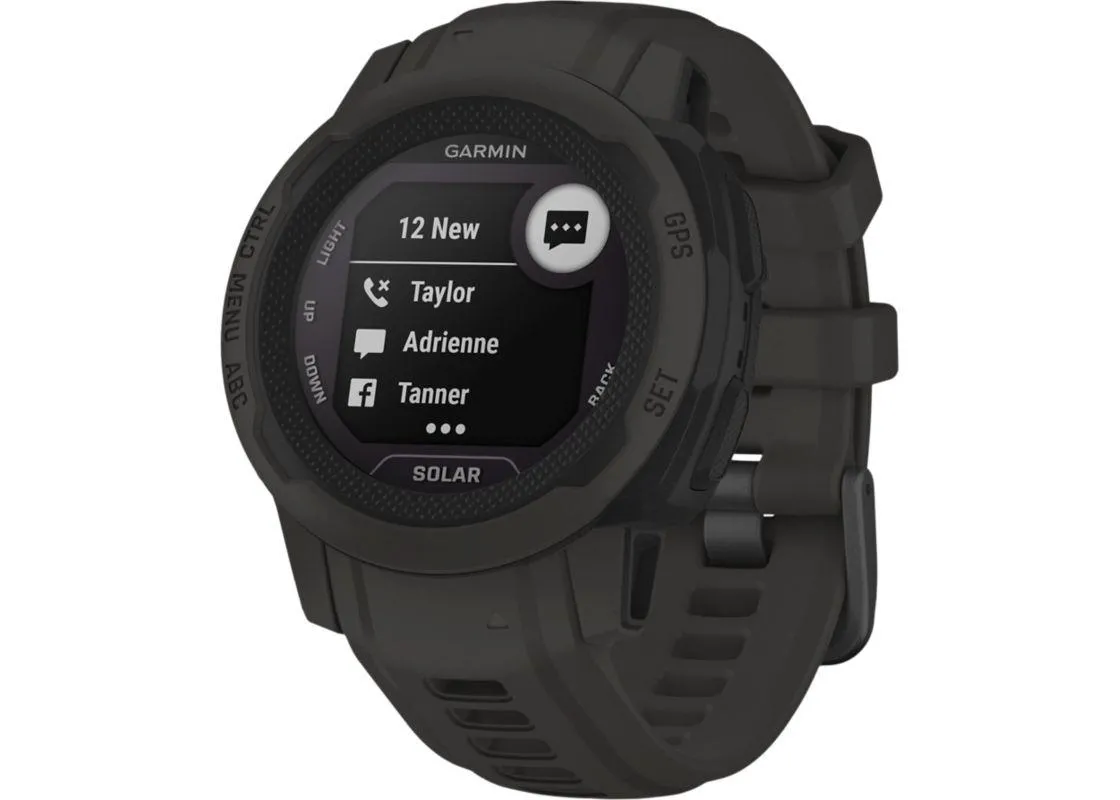 SMARTWATCH Garmin Instinct 2 Solar Graphite "010-02627-00" (timbru verde 0.18 lei) - imagine 2