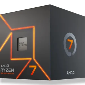 AMD CPU Desktop Ryzen 7 8C/16T 7700 (5.3GHz Max, 40MB,65W,AM5) box, with Radeon Graphics and Wraith Stealth Cooler "100-100000592SBX"