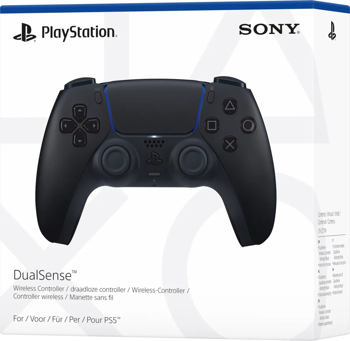 Sony PS5 Dual Sense Controller Midnight Black 46501170 "166736" - imagine 5
