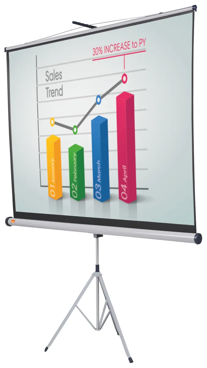 ECRAN proiectie NOBO, manual, format 16 : 10, fixare trepied, 175 x 115 cm, "1902396W" - imagine 5