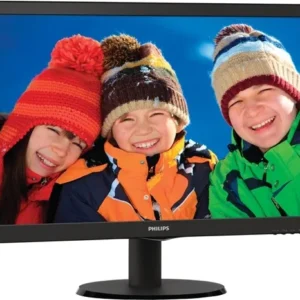 MONITOR PHILIPS 21.5", home, office, TN, Full HD (1920 x 1080), Wide, 250 cd/mp, 5 ms, VGA, DVI, "223V5LSB/00" (timbru verde 7 lei)