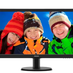 MONITOR PHILIPS 23.6", home, office, TN, Full HD (1920 x 1080), Wide, 250 cd/mp, 5 ms, VGA, DVI, "243V5LSB/00" (timbru verde 7 lei)