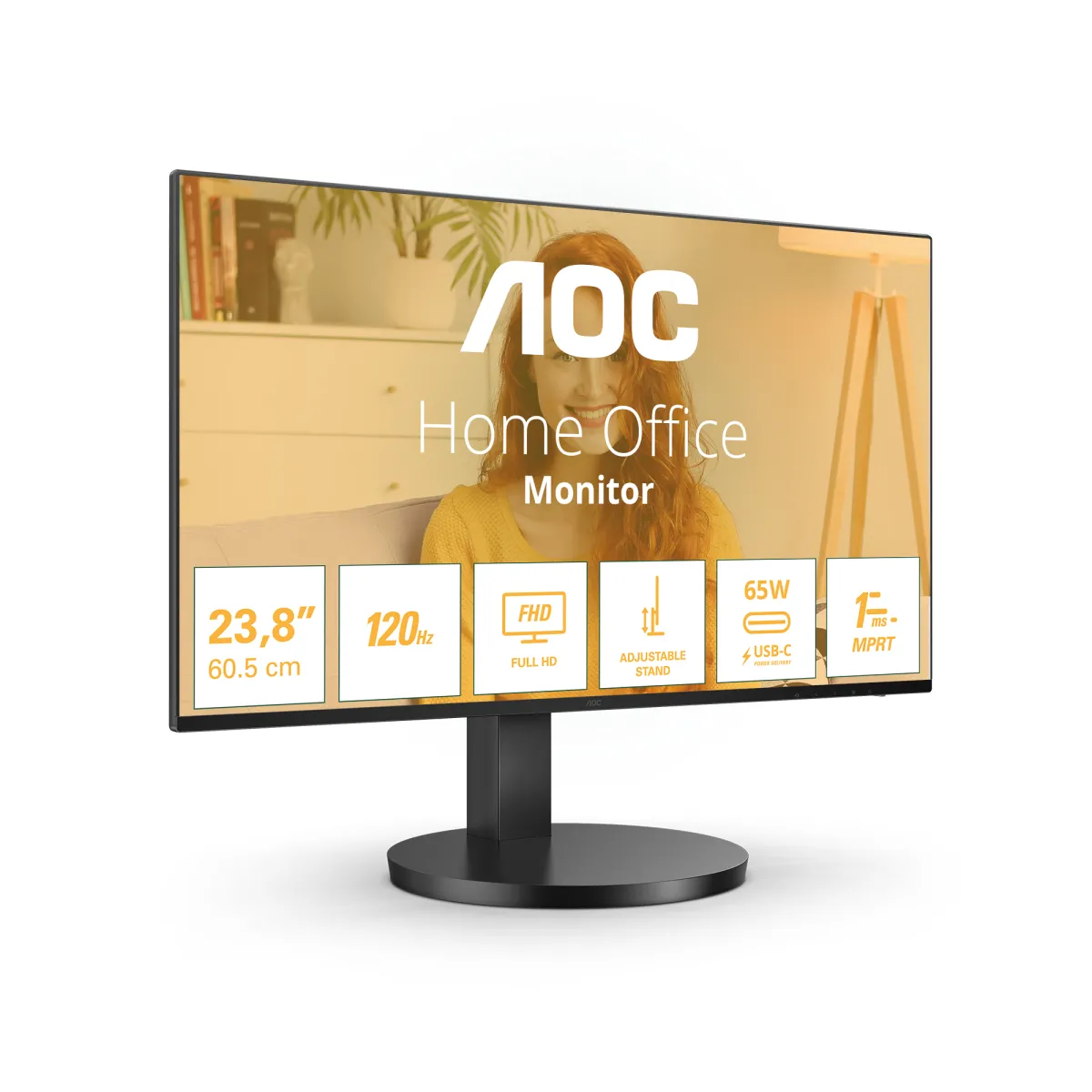Monitor AOC 23.8" 24B3CF2 "24B3CF2" (timbru verde 7 lei) - imagine 2
