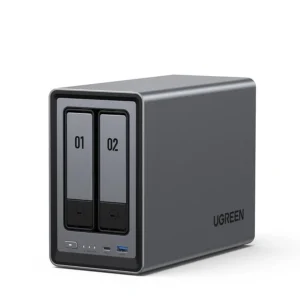 NAS Ugreen "DXP2800", CPU 3.40 GHz, RAM DDR5 8Gb max 16Gb, SATA 24Tx2 si M.2 8Tx2, LAN 2.5Gbx1, 2xUSB2.0, 1xUSB 3, 1xTypeC 3.2Gen2, HDMI 2.0 4K, "25369" (timbru verde 7 lei) - 6941876223695