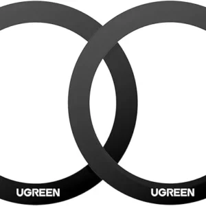 PLACUTE METALICE Ugreen, "LP428",  pentru prindere magnetica a smartphone-urilor, pachetul contine 2 buc rotunde, negru "25766" - 6941876227662