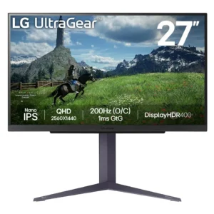 Gaming UltraGear 27GS85Q-B 27 inch QHD IPS 1 ms 200 Hz HDR FreeSync & G-Sync Compatible "27GS85Q-B" (timbru verde 7 lei)