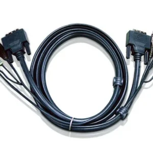 CABLU KVM ATEN cablu 3 in 1, conector tip USB (T) | 3.5 mm Jack (T) x 2 | DVI-D (T), "2L-7D05U" (timbru verde 0.8 lei)