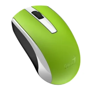 Mouse Genius "ECO-8100", PC sau NB, wireless 2.4GHz, optic, 1200 dpi, butoane/scroll 3/1, acumulator, verde, "31030046403" (timbru verde 0.18 lei) 4710268 262770