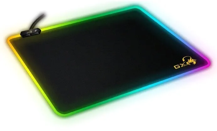 Mouse PAD GENIUS, "GX-Pad 300S RGB", gaming , cu led, cauciuc si material textil, 320 x 270 x 3 mm, negru , iluminat RGB, "31250005400" - imagine 2