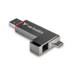 Memorie Dual USB-A/C 3.2 VERBATIM QuickStick, USB 2.0, 1TB, Gri (TIMBRU VERDE 0.03 LEI) "32043"