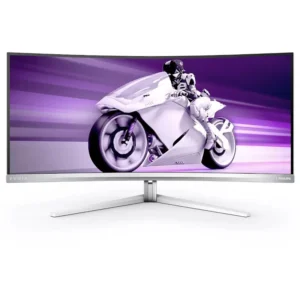 MONITOR PHILIPS 34 inch, Gaming, OLED, UUWQHD (3440 x 1440), curbat, 0.1 ms, HDMI, DisplayPort, USB-C "34M2C8600/00" (timbru verde 6 lei)