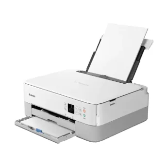 Multifunctional Inkjet Color Canon Pixma TS5351 White, A4, Functii:Impr|Scan|Cop,Viteza Print Mono:13ipm,Viteza Print color:6.8ipm,Conectiv:USB|WiFi,Duplex:Nu,ADF:Nu(timbru verde 11 lei) "3773C026AA" - imagine 3