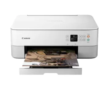 Multifunctional Inkjet Color Canon Pixma TS5351 White, A4, Functii:Impr|Scan|Cop,Viteza Print Mono:13ipm,Viteza Print color:6.8ipm,Conectiv:USB|WiFi,Duplex:Nu,ADF:Nu(timbru verde 11 lei) "3773C026AA"