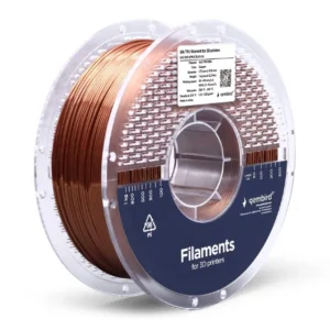 FILAMENT GEMBIRD pt. imprimanta 3d, TPU SILK, 1.75mm diamentru, 1Kg / bobina, aprox. 350m, topire 220-240 grC, cupru, "3DP-STPU1.75-01-CO"