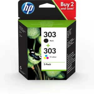 Combo-Pack Original HP 2BK/CMY, nr.303, pentru Envy Inspire 7200|7900, 400p/165p, incl.TV 1.2 RON, "3YM92AE"
