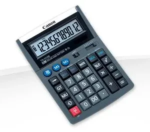Calculator de birou CANON, TX-1210E, ecran 12 digiti, alimentare baterie, negru, include TV 0.1 lei ,"4100A014AB"