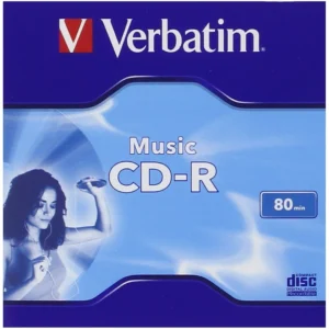 CD-R VERBATIM  700MB, 80min, viteza 16x, 1 buc, carcasa, "MUSIC" "43364"
