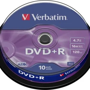 DVD+R VERBATIM  4.7GB, 120min, viteza 16x,  10 buc, Single Layer, spindle, "Matt Silver" "43498" 951763