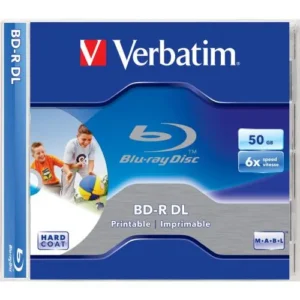 BD-R DL VERBATIM 50GB, viteza 6x, 1 buc, Jewel Case, printabil, "43735"