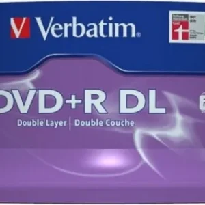 DVD+R VERBATIM  8.5GB, 240min, viteza 8x, 25 buc, Double Layer, spindle, "Matt Silver" "43757"