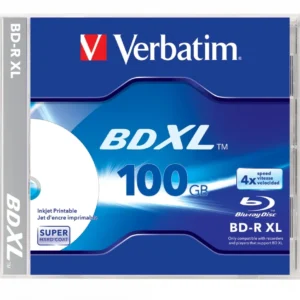 BD-R XL VERBATIM 100GB, viteza 4x, 1 buc, carcasa, printabil, "Wide Inkjet Printable" "43790"