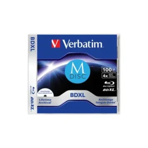 BD-R XL VERBATIM 100GB, viteza 4x, 1 pcs, Jewel case, printabil, "MDISC Lifetime archival" "43833"