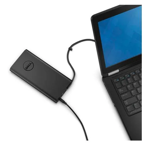 POWER BANK DELL 18.000 mAh, USB 2.0 x 2, incarcare prin AC, 5 V, 2.1 A, negru, "451-BBMV" (timbru verde 0.98 lei) - imagine 2