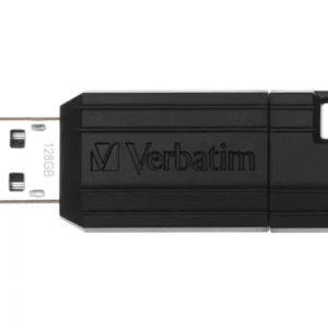 MEMORII USB Verbatim 2.0 PINSTRIPE 128GB BLACK, "49071" (timbru verde 0.03 lei)