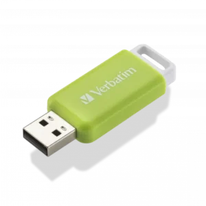 MEMORIE USB VERBATIM DATABAR 32GB USB 2.0 VERDE "49454" (TIMBRU VERDE 0.03 LEI)