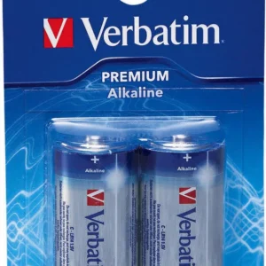 BATERIE VERBATIM C (R14), 1.5V alcalina, 2 buc., "49922" (timbru verde 0.16 lei)