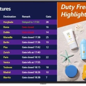 MONITOR LG - signage 49 inch, signage, IPS, 4K UHD (3840 x 2160), Wide, 700 cd/mp, 8 ms, HDMI x 3 | DisplayPort | DVI-D, "49UH7F" (timbru verde 15 lei)