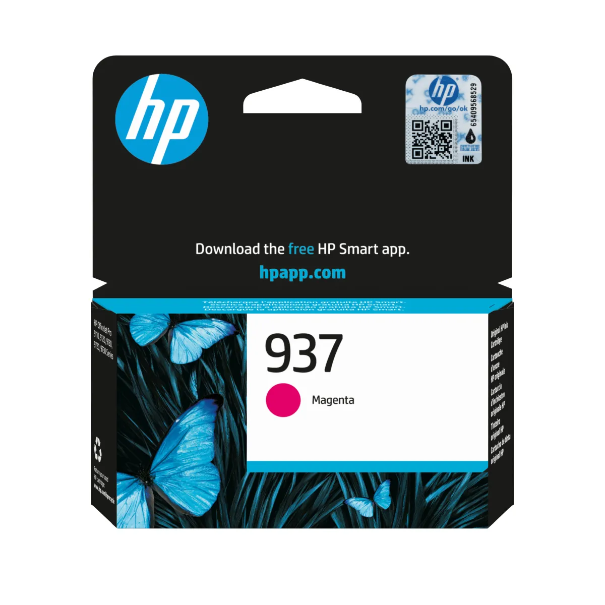 Cartus Cerneala Original HP Magenta, nr.937, pentru OJ PRO 9110|9120|9130|9720|9730, 0.8K, incl.TV 0.8 lei)"4S6W3NE"