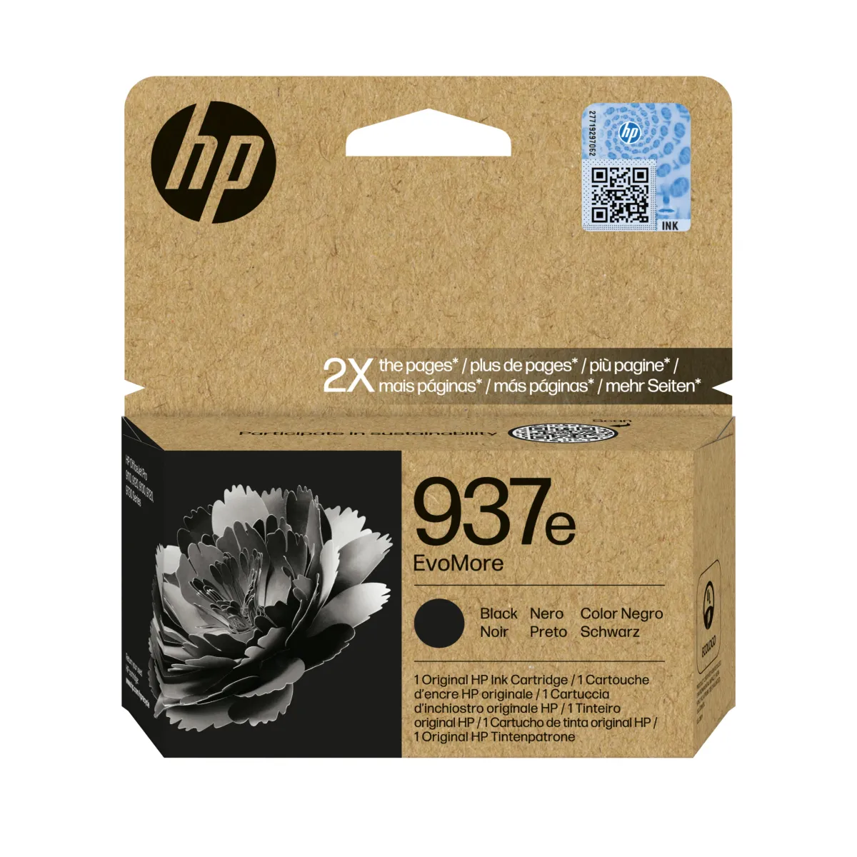 Cartus Cerneala Original HP Black, nr.937e, pentru OJ PRO 9110|9120|9130|9720|9730, 2.5K, incl.TV 0.8 lei)"4S6W9NE"