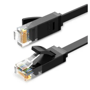 PATCH CORD UTP Ugreen Cat6, "NW102" fire din cupru, flat cable, viteza maxima 1 Gbps, 3m, negru "50175" (timbru verde 0.08 lei) - 6957303851751