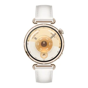 Smartwatch Watch GT 6, 41MM, Gold Stainless Steel Case, White Composite Leather Strap "55020FTN" (timbru verde 0.18 lei)