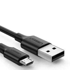CABLU alimentare si date Ugreen, "US289", Fast Charging Data Cable pt. smartphone, USB la Micro-USB, nickel plating, PVC, 0.5m, negru "60135" (timbru verde 0.08 lei) - 6957303861354