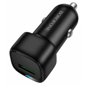INCARCATOR auto Borofone "BZ34", pt. bricheta auto, 1 x USB max.18W, negru "6941991122255" (timbru verde 0.18 lei)