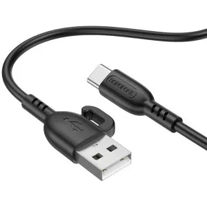 CABLU alimentare si date Borofone "BX91", Fast Charging Data Cable pt. smartphone, USB la USB Type-C, 3A, 1m, negru "6974443389920" (timbru verde 0.18 lei)