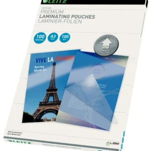 Folie Leitz UDT pentru laminare la cald, A3, 100 mic., 100buc/set, "74870000"