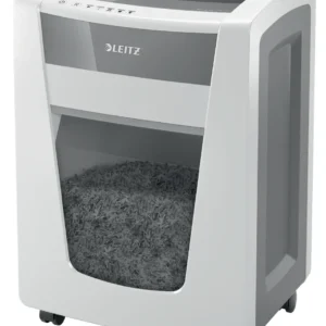 Distrugator manual documente Leitz IQ Office Pro, 20 coli, P4, cross-cut (tip confeti), cos 30 coli, alb, Leitz "80060000" (timbru verde 40 lei)