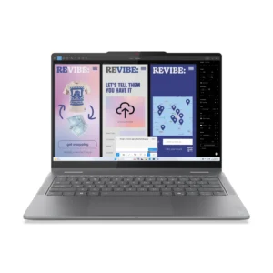 14 Yoga 7 2-in-1 14ILL10, 2.8K OLED 120Hz Touch, Procesor Intel® CoreTM Ultra 7 258V, 32GB LPDDR5X, 1TB SSD, Intel Arc 140V, Win 11 Pro, Luna Grey, 3Yr Onsite Premium Care "83JQ00APRM" (timbru verde 3.5 lei)
