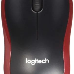 MOUSE LOGITECH wireless, 1000dpi, 3 butoane, 1 rotita scroll, "M185", red, "910-002237"  (timbru verde 0.18 lei)
