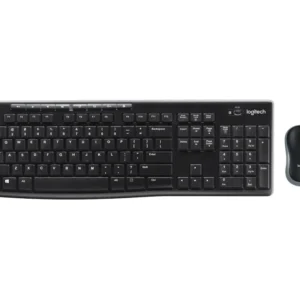 KIT wireless LOGITECH, tastatura wireless multimedia + mouse wireless 3 butoane, black, "MK270" 45501442 "920-004508"  (timbru verde 0.8 lei)