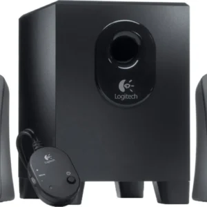 BOXE LOGITECH 2.1, RMS:  25W (2 x 5W, 15W), telecomanda pe fir, black, "Z313" "980-000413" (timbru verde 2.00 lei)